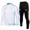 Sudadera De Entrenamiento Trajes Real Madrid Cremallera De Cuarto 2022-23 Blanca - Niño